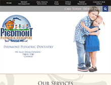 Tablet Screenshot of piedmontpediatricdentistry.com
